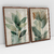 Quadro Decorativo Modern Watercolor Leaves Kit de 2 Quadros na internet