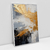 Quadro Decorativo Moderno Abstrato Golden Brushstrokes