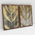 Quadro Decorativo Moderno Abstrato Textura de Folhas Kit com 2 Quadros na internet