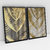 Quadro Decorativo Moderno Abstrato Textura de Folhas Kit com 2 Quadros - Bimper - Quadros Decorativos