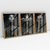 Quadro Decorativo Moderno Black Faces With Gold Kit com 3 Quadros - loja online