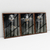 Imagem do Quadro Decorativo Moderno Black Faces With Gold Kit com 3 Quadros