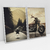 Quadro Decorativo Moto Custom Motorcycle Lifestyle Kit com 2 Quadros