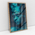 Quadro Decorativo Mulher Azul Turquesa - comprar online