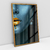 Quadro Decorativo Mulher de Lábios Dourados e Pele Azul Marinho - loja online