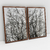 Imagem do Quadro Decorativo Natureza Árvore Galhos Secos Refletidos Kit com 2 Quadros