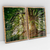 Quadro Decorativo Natureza Sol da Manhã entre Árvores Mosaico de 2 Telas na internet