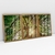 Quadro Decorativo Natureza Sol da Manhã entre Árvores Mosaico de 3 Telas - loja online