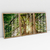 Quadro Decorativo Natureza Sol da Manhã entre Árvores Mosaico de 3 Telas - comprar online