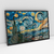 Quadro Decorativo Noite Estrelada Van Gogh Releitura em 3D - Bimper - Quadros Decorativos