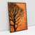 Quadro Decorativo O Céu Laranja e a Árvore de Galhos Secos - Bimper - Quadros Decorativos