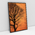 Quadro Decorativo O Céu Laranja e a Árvore de Galhos Secos - loja online