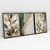 Quadro Decorativo Orgânico Abstrato Soft Green Kit de 3 Quadros - loja online