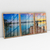 Quadro Decorativo Paisagem Deck e Barco Pôr do Sol Kit com 3 Quadros - comprar online