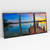 Quadro Decorativo Paisagem Deck e Barco Pôr do Sol Kit com 3 Quadros - Bimper - Quadros Decorativos