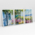 Quadro Decorativo Paisagem no Campo Florido Kit com 3 Quadros - Bimper - Quadros Decorativos