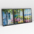 Quadro Decorativo Paisagem no Campo Florido Kit com 3 Quadros