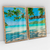 Quadro Decorativo Paisagem Praia Relaxante Kit de 2 Quadros - comprar online