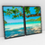 Quadro Decorativo Paisagem Praia Relaxante Kit de 2 Quadros - loja online