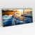 Quadro Decorativo Praia Mar Sunset Paisagem em 3 Quadros - Bimper - Quadros Decorativos