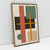 Quadro Decorativo Quadro Decorativo Abstrato Geométrico Minimalista Moderno Brown, Green and Orange II - loja online