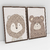 Quadro Decorativo Quarto Infantil Leão e Urso - Caroline Cerrato - Kit com 2 Quadros - Bimper - Quadros Decorativos