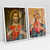 Quadro Decorativo Religioso Sagrado Coração de Jesus e Imaculado coração de Maria Kit com 2 Quadros - Bimper - Quadros Decorativos