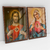 Quadro Decorativo Religioso Sagrado Coração de Jesus e Sagrado Coração de Maria Imaculada Kit com 2 Quadros na internet