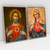 Quadro Decorativo Religioso Sagrado Coração de Jesus e Imaculado coração de Maria Kit com 2 Quadros - comprar online