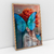 Quadro Decorativo Retrato Surrealista Mulher com Borboletas - comprar online