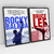 Quadro Decorativo Rock Balboa e Bruce Lee Kit com 2 Quadros - loja online