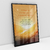 Quadro Decorativo Salmo 23 Frase Pôr do Sol - Bimper - Quadros Decorativos