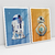 Quadro Decorativo Star Wars Droids - Kit com 2 Quadros - Bimper - Quadros Decorativos