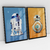 Quadro Decorativo Star Wars Droids - Kit com 2 Quadros - Bimper - Quadros Decorativos