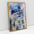 Quadro Decorativo Star Wars R2-D2 Estilo Aquarela - loja online