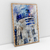 Quadro Decorativo Star Wars R2-D2 Estilo Aquarela - comprar online