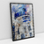 Quadro Decorativo Star Wars R2-D2 Estilo Aquarela - Bimper - Quadros Decorativos