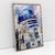 Quadro Decorativo Star Wars R2-D2 Estilo Aquarela - comprar online