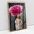 Quadro Decorativo Strength and Delicacy Mulher com flores na cabeça - loja online