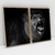 Quadro Decorativo Strong Lion Leão Forte - Kit com 2 Quadros na internet