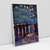 Quadro Decorativo Van Gogh Noite Estrelada Sobre o Ródano Releitura