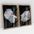 Quadro Decorativo White Betta Fishes Peixes Ornamentais Kit com 2 Quadros - comprar online