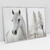 Quadro Decorativo Cavalo Branco Kit de 2 Quadros na internet