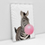 Quadro Decorativo Zebra Mascando Chiclete Bubble Gum