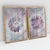 T1219 - Quadro Decorativo Flores Lilás Aquareladas Kit com 2 Quadros - comprar online