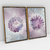 T1219 - Quadro Decorativo Flores Lilás Aquareladas Kit com 2 Quadros - loja online