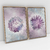 T1219 - Quadro Decorativo Flores Lilás Aquareladas Kit com 2 Quadros na internet