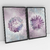 T1219 - Quadro Decorativo Flores Lilás Aquareladas Kit com 2 Quadros - loja online