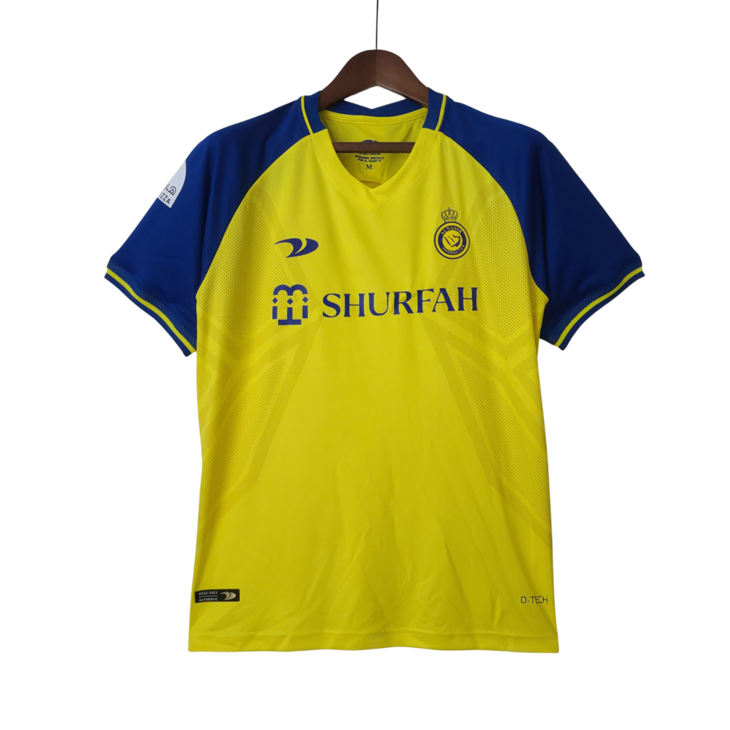 Camisa Al-Nassr FC Home 2022/2023 Amarela e Azul – Versão Jogador – KS  Sports – Camisas de Times e Seleções