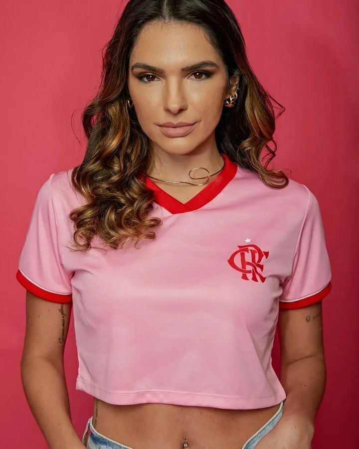 Camisa Flamengo Outubro Rosa 2023/24 Torcedor Adidas Feminina- Rosa